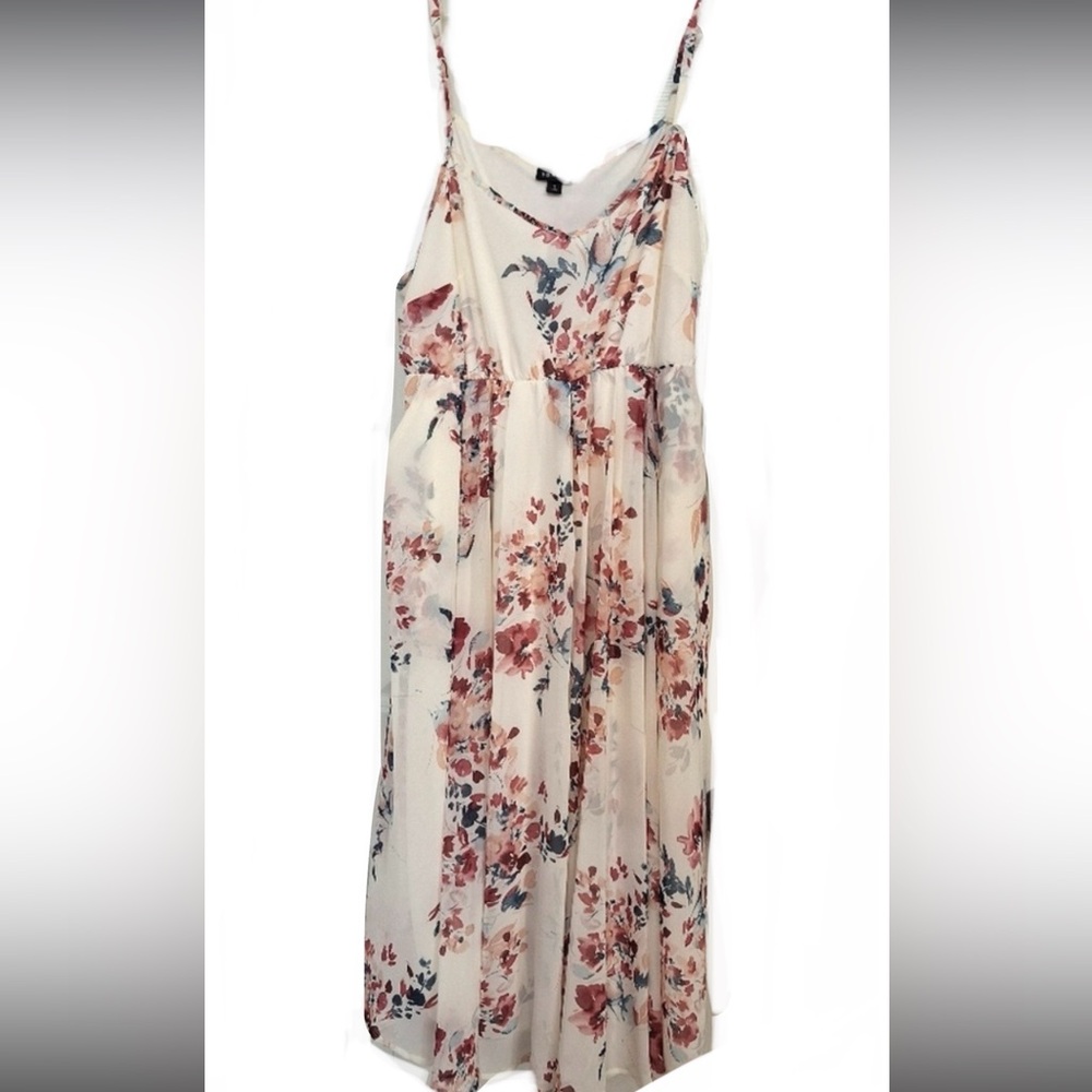 🆕🌺TORRID Midi Chiffon Pleated Floral Dress🌺 - Picture 14 of 15